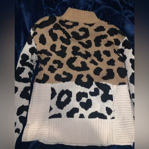 Cheetah Print Sweater